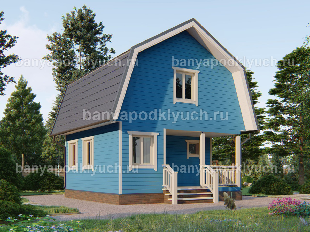 Каркасная баня 6x6 м Каркасная баня 6x6 м